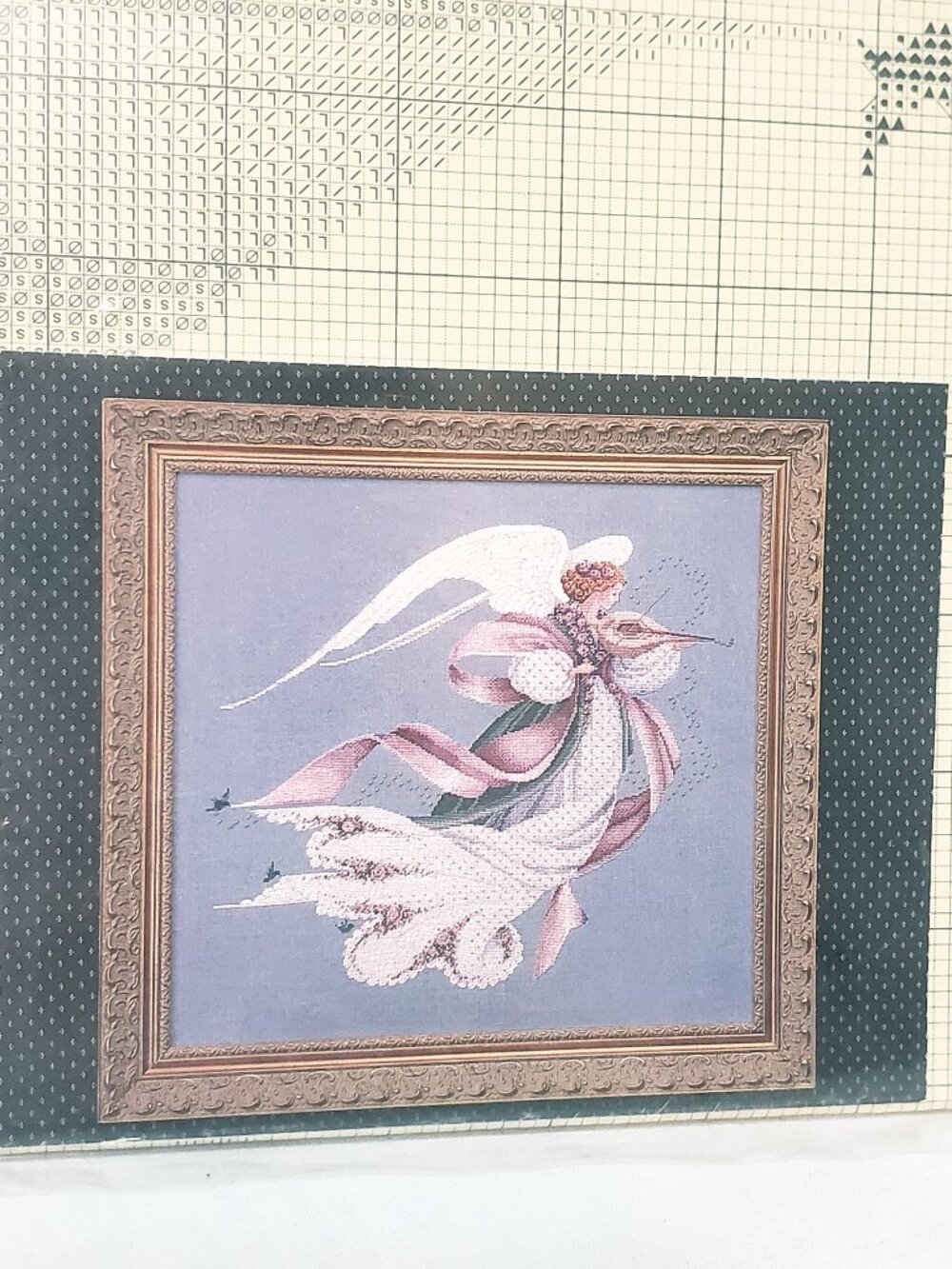Angel of Spring Counted Cross Stitch Pattern Lavender and Lace 1993 L&L23